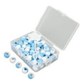 thumbnail image 4 of Perles de Cheveux Rondes, Dreadlocks Poignets 74pcs Outil de Tressage de Cheveux Tressage à la Mode pour une Utilisation Quotidienne Jaune, Rose, Bleu Clair, Violet, 4 of 8