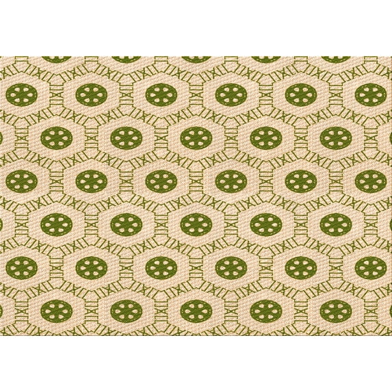 Ahgly Company Machine Washable Indoor Rectangle Transitional Golden Blonde Gold Area Rugs, 2' x 4'