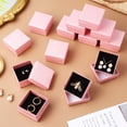 thumbnail image 5 of TEHAUX Pink Paper Jewelry Storage Case with Black Sponge for Rings and Accessories 24 Pcs, 5 of 8