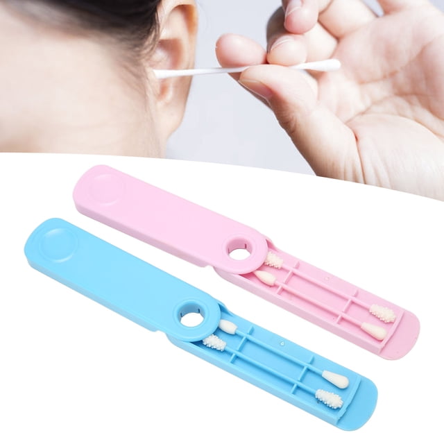 Bastoncillos De Algodón Cosméticos, Bastoncillos De Algodón Duraderos Multiusos De Doble Punta, 2 Juegos Reutilizables Para Vestidor Para Acampar