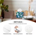 thumbnail image 3 of Kdxio Blue Lotus Flower Leather Tissue Box Cover Square Holder Decorative for Bathroom,Home Office Decor, 3 of 7