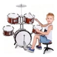 thumbnail image 1 of Batería Musical Infantil Fantastic Toys Niños con Platillos, Baquetas y Banco, Juguete Educativo de Madera, Ideal para Desarrollar Habilidades Motoras y Sensibilidad Musical, para Niños de 5 a 7 Años, 1 of 4