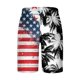 thumbnail image 3 of Mens Casual Pantalones Cortos Patchwork Impresión con Bolsillos Pantalones de Playa de Cintura Elástica, Pantalones Cortos de Verano Casual, 3 of 3