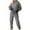 Gray, variant on LEBONYARD Women's Trendy Clearance Sweatshirts And Sweatpants Set Drawstring Hooded Sweatshirts Solid Color Pullover Sweatshirts And Loose Sweatpants