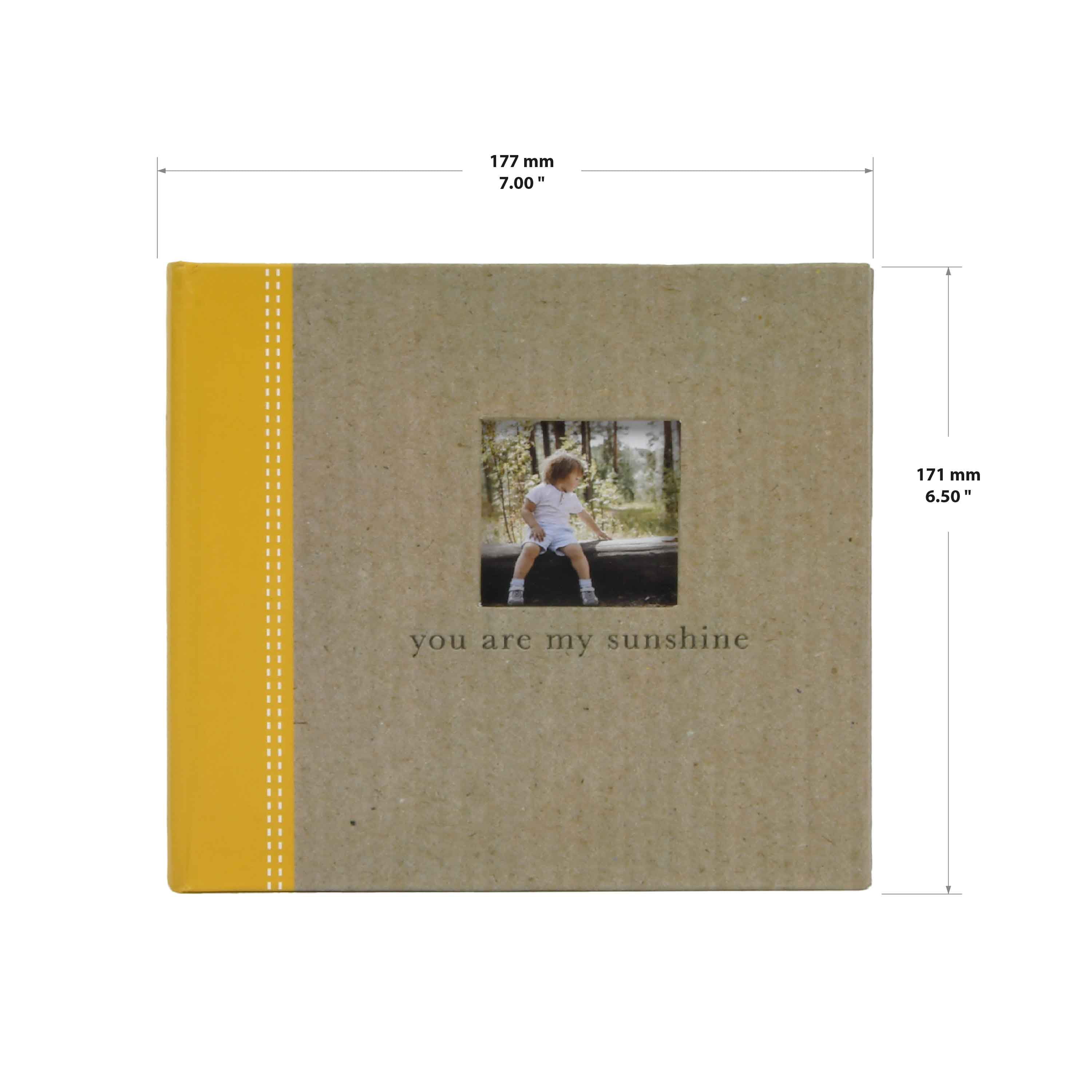 (2 pack) New View Gifts "You Are My Sunshine" Yellow Heart Photo Album, Holds 80 4"x6" Photographs