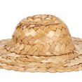 thumbnail image 1 of Sombrero de paja para muñeca ANGGREK artesanal de madera tejido a mano, 1 of 8