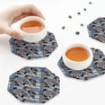 thumbnail image 7 of Gaeub Video Game Print 6 Pcs Leather Coasters for Drinks ,Drink Coasters Sets,Drink Table Cup Coasters for Living Room Kitchen Coffee Decor,Octagon, 7 of 7