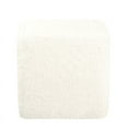 thumbnail image 6 of HomePop Cube Ottoman, White Faux Fur, 6 of 11