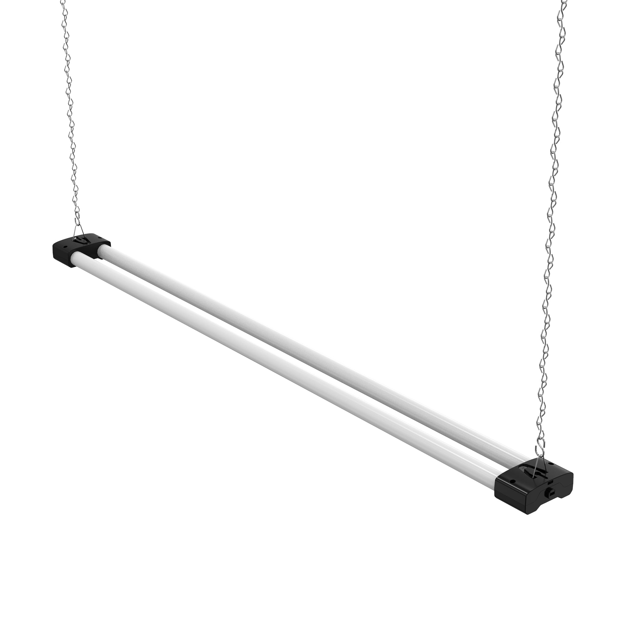 DYMOND 4 FT 40W LED Shop Light Fixture with Inline Switch, Hanging or Flush Mount, Bright Daylight 5000K for Garage Workshop Basement 4-PACK