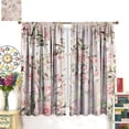 thumbnail image 3 of Vintage Rose Blackout Curtains, Delicate Pink Rose Lovely Botanical Print, Bedroom Living Room Kitchen Rod Pocket Curtains42X84x2 Inch, 3 of 6