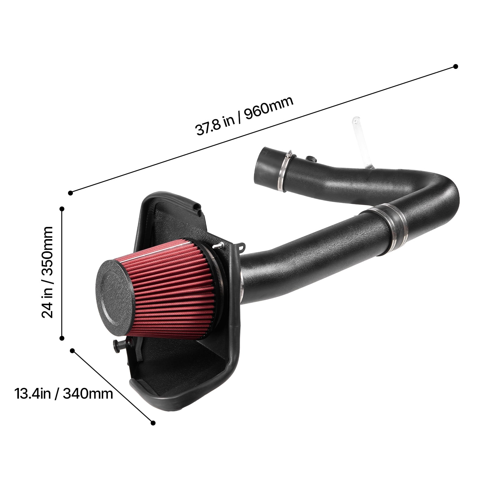 KFFKFF 3.5-Inch Cold Air Intake System with Heat Shield, Compatible with 2011-2023 Dodge Challenger/Charger 3.6L V6 Engine, Enhanced Airflow and Throttle Response with High-Performance Filter Kit