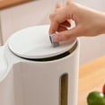 thumbnail image 3 of Kitchen Rice Dispenser, 5kg Japanese Rice Barrel Double Barrel Grain Storage Bucket Multifunctional Kitchen Metering Grain Storage Box Japanese Style Pet Food Container, 3 of 7