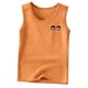 thumbnail image 5 of Camiseta de tirantes de cuello redondo con estampado de verano de hilo de color liso, informal, holgada, para exteriores, de poliéster para niña, 5 of 5