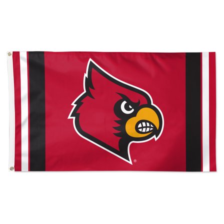 WinCraft Louisville Cardinals 3' x 5' Vertical Stripe Deluxe Single-Sided Flag
