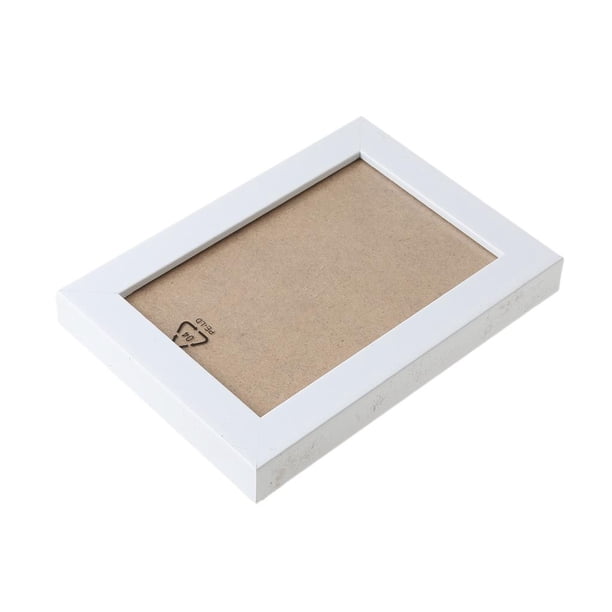 6 '' Pantalla De fotografía Familiares De fotografía De álbum De fotografía De Maciza Con Blanco BLESIY Marco de fotos de madera no maciza