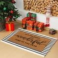 thumbnail image 2 of Juego de felpudos navideños Moucuny Coir Welcome + Buffalo Plaid, 2 of 4