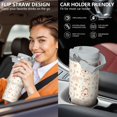 thumbnail image 5 of Christmas 30oz Handheld Travel Tumbler with Handle – Double Wall Stainless Steel Insulated Cup, Flip Straw Lid, Leak-Proof & BPA-Free for Hot and Cold Drinks – Durable Coffee & Juice Mug Black, 5 of 7