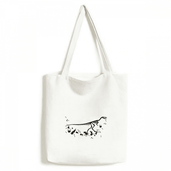 huge dinosaur grass b bs tote canvas bag shopping satchel casual handbag