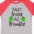thumbnail image 4 of Inktastic Part Irish All Trouble St. Patrick's Day with Green Clovers Boys or Girls Toddler T-Shirt, 4 of 5