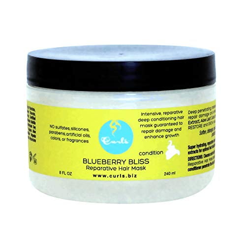 Curls Blueberry Bliss Reparative Hair Mask, 8 Ounces