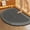 Gray, variant on Zenithome Semi Circle Diatomite Soft Quick Dry Absorbent Non Slip Bathroom Shower Sink Entrance Rug In Blue Pink Gray Size 16 X 23 62 X 0 09 In