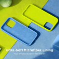 thumbnail image 4 of Designed for iPhone 15 Pro Max Case, Silicone Ultra Slim Shockproof Phone Case with [Soft Anti-Scratch Microfiber Lining], 6.7 inch, Blue, 4 of 12