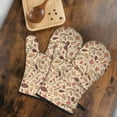 thumbnail image 5 of Cute Oven Mitts,Autumn Leaves and Fall Hedgehog Pattern Oven Mitt 2-Pack Set,Kitchen Gloves for Oven,Heat Resistant Oven Mitts 7.7"x12", 5 of 7