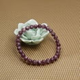 thumbnail image 2 of Natural Lepidolite 6mm Round Shape Smooth Cut Beads Stretchable Bracelet for Men & Women., 2 of 4