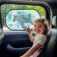 thumbnail image 3 of KUIFORTI Turtle Car Window Shades for Baby 20.47"x12.59" (2 Pack) - Blocks 99.98% UVR, Sun Protection and Sun Shade Blocker, Glare Shield Protection, Cling Side Car Window Screens, 3 of 8