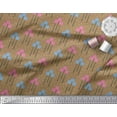 thumbnail image 3 of Soimoi polyester Crepe Fabric Leaves & Floral Artistic Print Sewing Fabric Yard 42 Inch Wide, 3 of 5