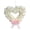 White, variant on NOVELAR Artificial Rose Heart Wreath, 13.8 in Wide, No Maintenance Evergreen Decor, Ideal for Wall or Window Valentine's Display