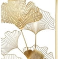 thumbnail image 7 of Golden Ginkgo Leaf Wall Decor, 39" X 20" Metal Art Sculpture for Living Room, Office, Study, 7 of 7