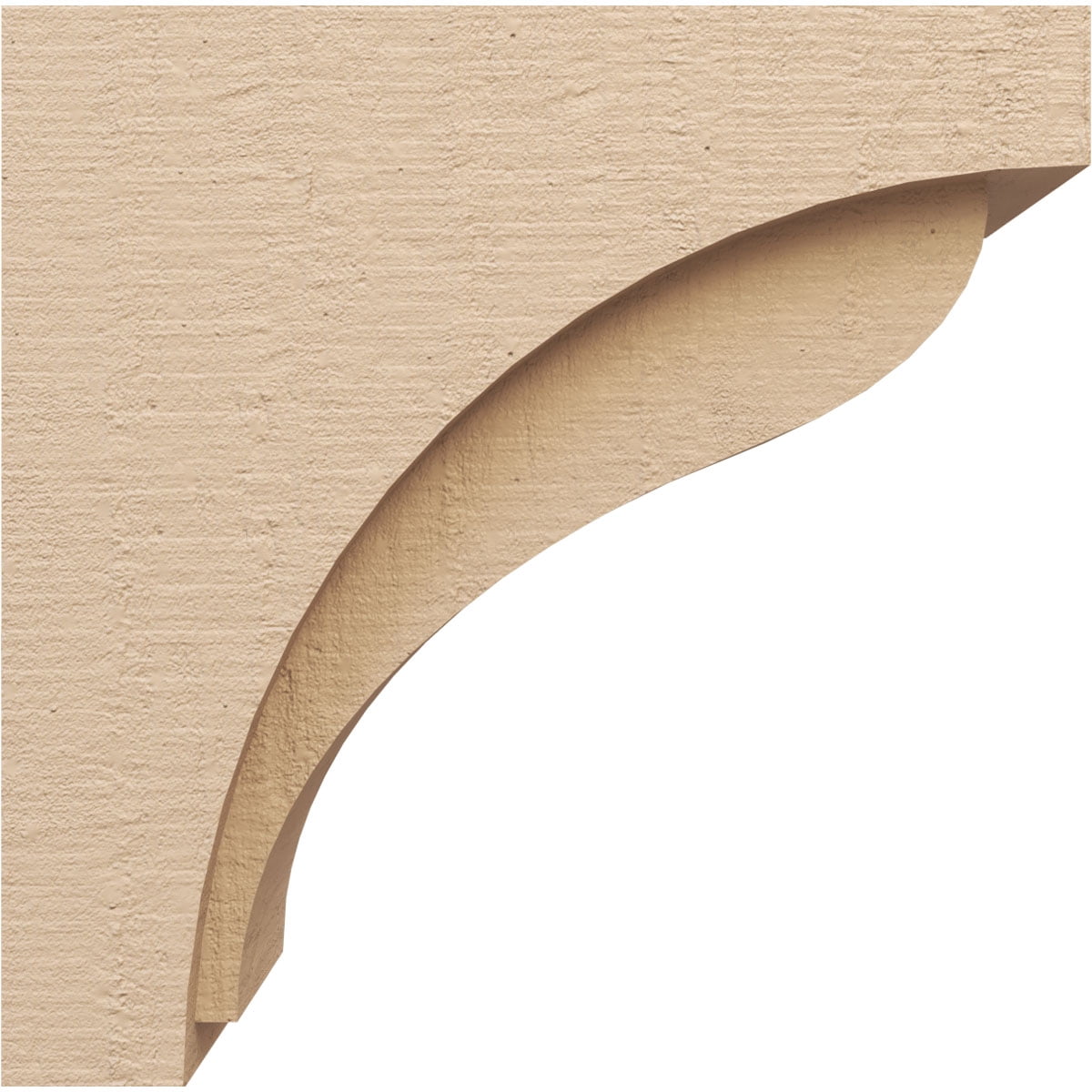 8"W x 16"D x 16"H Classic Helena Rough Cedar Woodgrain TimberThane Corbel, Primed Tan