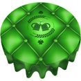 thumbnail image 5 of Saint Patrick Table Cloth Round Table Cover Wrinkle Resistant Waterproof Tablecloth 60 Inch Washable for Kitchen Party Picnic Fall Decorations for Home St Patrick''s, 5 of 5