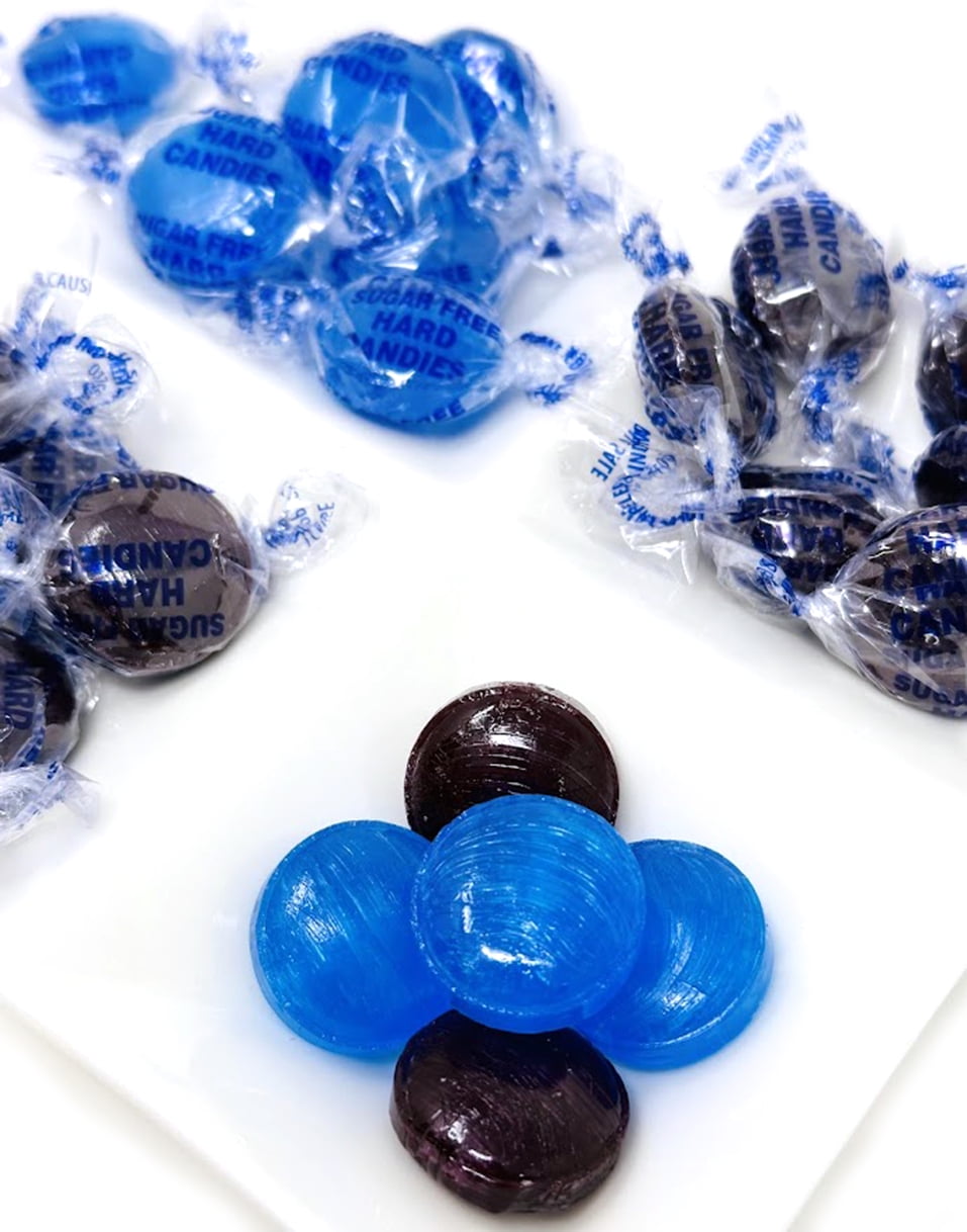 SweetGourmet Sugar-Free Berry Mix Hard Candy | Blue Raspberry, Blackberry | 4 Pounds
