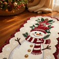 thumbnail image 4 of Christmas Runner Rug, 47.2 Inch Snowman Floor Mat, Holiday Decoration for Bedroom Fireplace Entryway A, 4 of 8