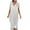 White, variant on Sngxgn Women's Summer Bodycon Casual Midi Sleeveless Hollow Out Knit Side Slit Striped Long Tank Dress(Beige,L)