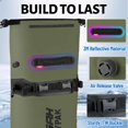 thumbnail image 3 of 25L Waterproof Dry Bag - Motorcycle Luggage Tail Bag with Straps for Back Seat, Roll Top Lightweight Waterproof Backpack Sack for Travel, Swimming, Boating, Kayaking, Camping and Beach, 3 of 5