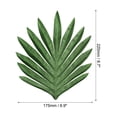 thumbnail image 2 of Uxcell 9" Green Palm Leaves, 24 Pack Artificial Palm Leaves Faux Palm Fronds Fake Palm Leaf Tree Leaves, Style 24, 2 of 6
