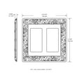 thumbnail image 6 of Franklin Brass 64037 Paisley Double Decorator Wall Plate/Switch Plate/Cover, Brushed Satin Pewter, 6 of 8