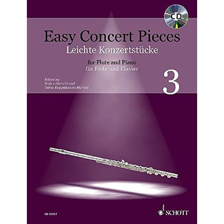 EASY CONCERT PIECES VOLUME 3 12 PIECES FROM 4 CENTURIES FLUTE AND PIANO BK/CD