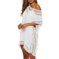 thumbnail image 2 of Eashery Swimsuit Women Loose Crochet Swimsuit Cover Up White One Size, 2 of 4
