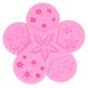 thumbnail image 1 of Flower and Leaf Silicone Mold, Chocolate Mold, Fondant Cake Mold, Kitchen Utensils, Pink, 1 of 4