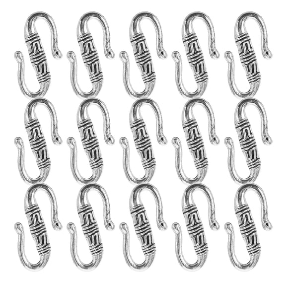MUSEYA 20pcs Connectors for Jewelry Making S Hook Jewelry Silver Alloy for Jewelry Makers