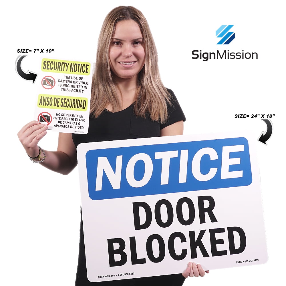 Protect Your Business / Made in The USA Rigid Plastic Sign Construction Site Warehouse /& Shop Area Keep Off Dunes Fragile OSHA Notice Sign