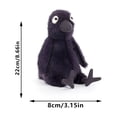 thumbnail image 2 of HOXZODT Halloween Plush Dolls, 8.66" Purple Raven Plush Toy, Cute Halloween Stuffed Animal Toys, Holiday Soft Plush Gift for Family Fun, 2 of 5