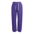 thumbnail image 3 of Pantalons Décontractés pour Femmes, Taille Haute, Jambes Larges, Design Polyvalent pour Usage Quotidien et Style de Rue sur Plateformes, 3 of 3
