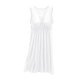 thumbnail image 2 of Kaemgyyd Women's Nightgown Soft Comfy Sleeveless V Neck Sleepwear Lounge Loose Built-In Bra Pleated Flowy Sleep Dress, 2 of 2