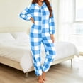 thumbnail image 2 of Cmfcve Women's Hooded Fleece Onesies Pajamas Winter Warm One-Piece Pajamas Casual Long Sleeve Thick Loungewear Jumpsuit, 2 of 8