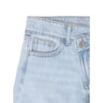 thumbnail image 3 of Wonder Nation Girls Crossover Waist Wide Leg Jeans, Sizes 5-18, 3 of 5
